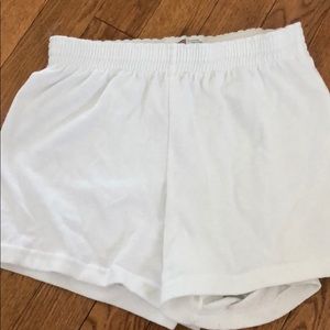 white Soffe Shorts